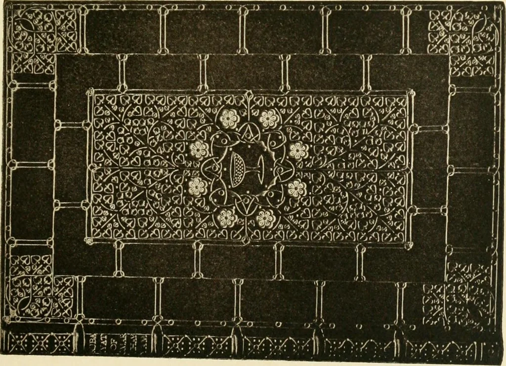 An illustration from Modern bookbindings, their design and decoration, 1906, leaf 76