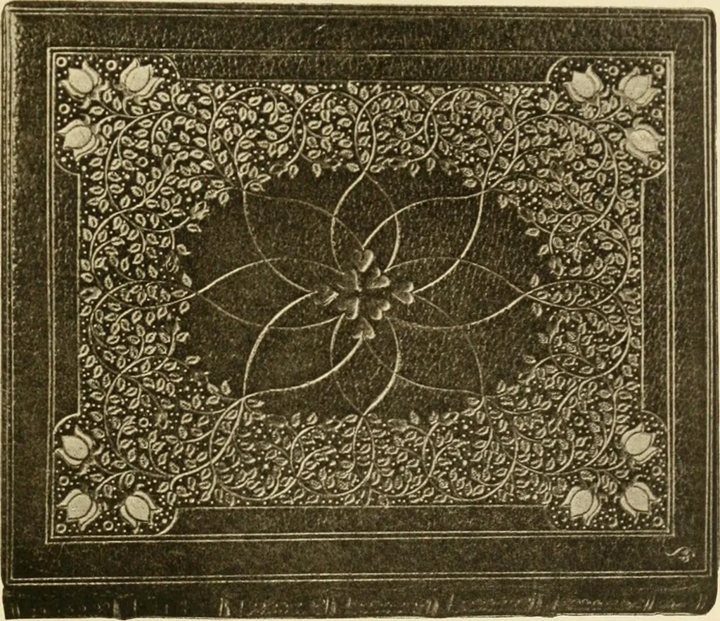 An illustration from Modern bookbindings, their design and decoration, 1906, leaf 84