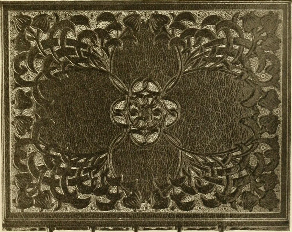 An illustration from Modern bookbindings, their design and decoration, 1906, leaf 84