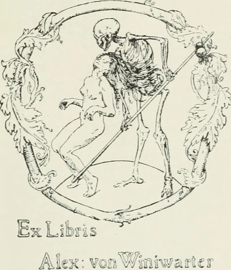 An illustration from Modern book-plates and their designers, 1898, leaf 110