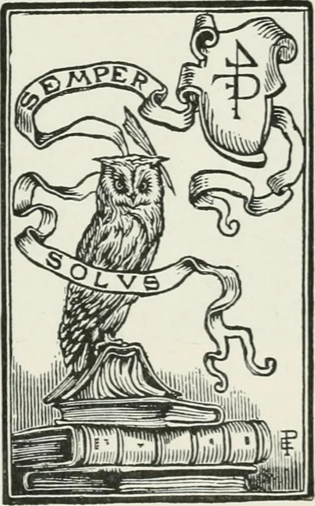 An illustration from Modern book-plates and their designers, 1898, leaf 110