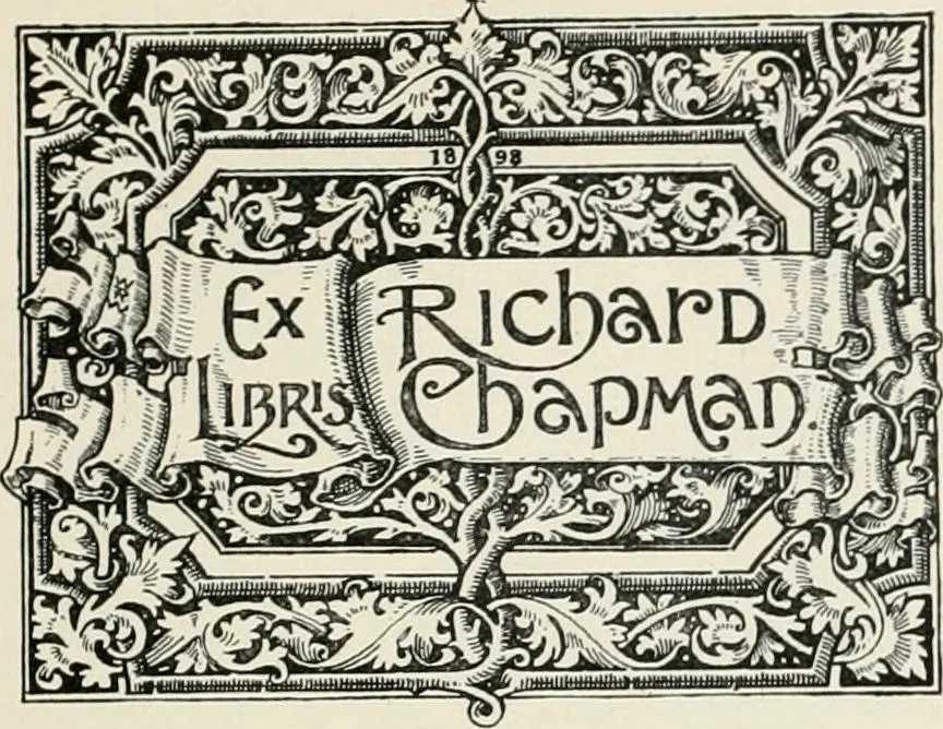 An illustration from Modern book-plates and their designers, 1898, leaf 32