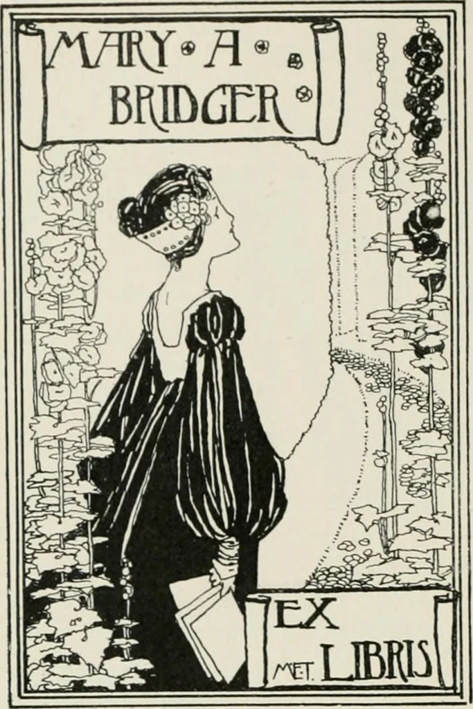An illustration from Modern book-plates and their designers, 1898, leaf 37