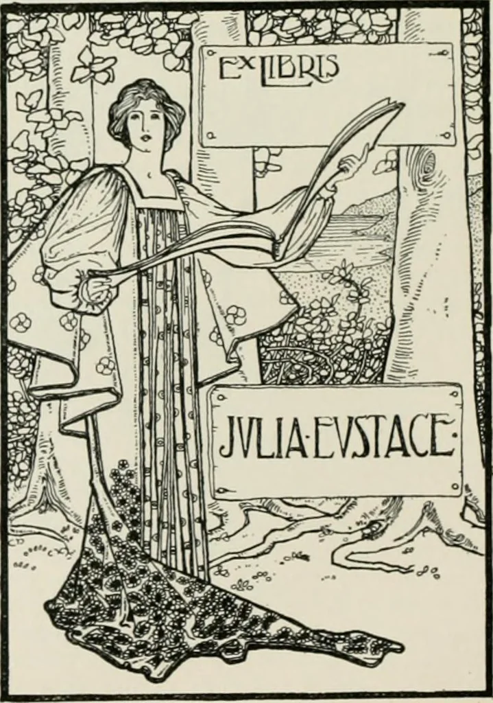 An illustration from Modern book-plates and their designers, 1898, leaf 37