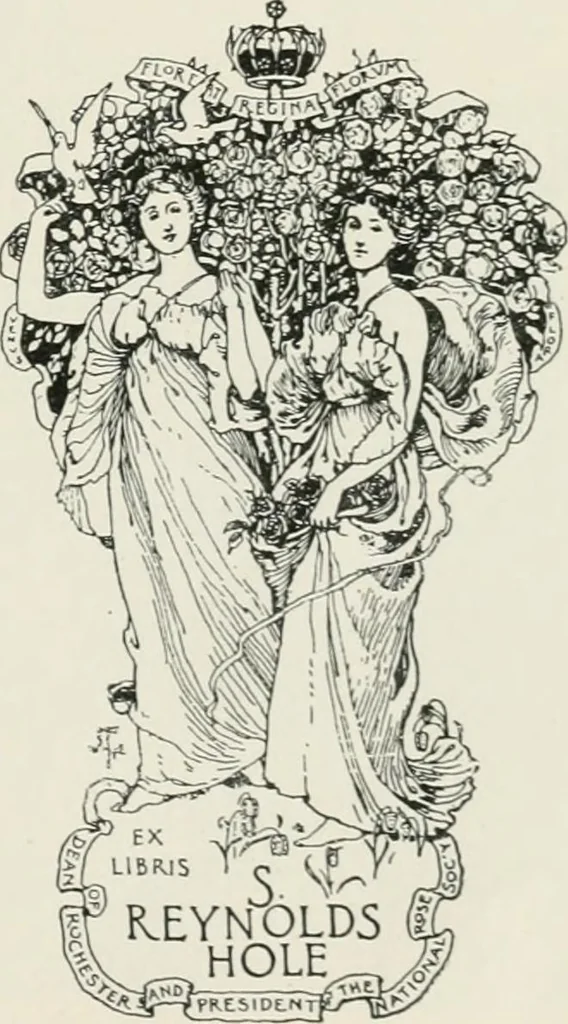 An illustration from Modern book-plates and their designers, 1898, leaf 38
