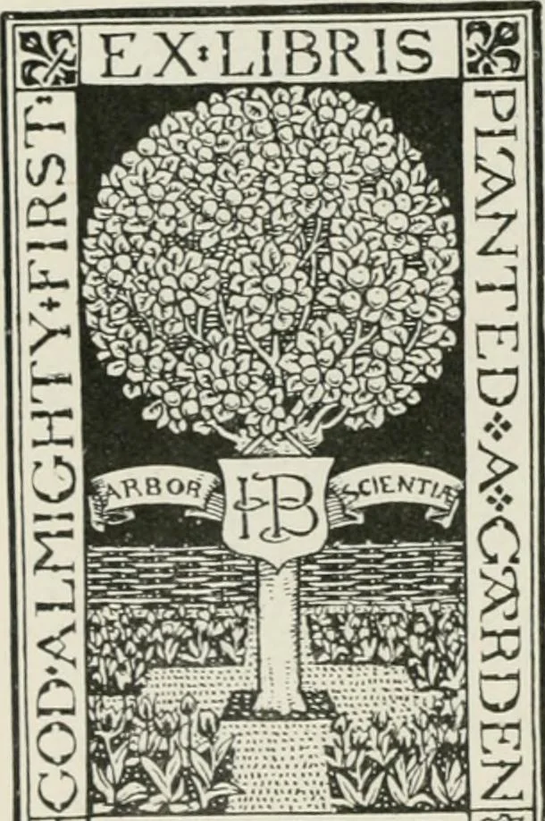 An illustration from Modern book-plates and their designers, 1898, leaf 39