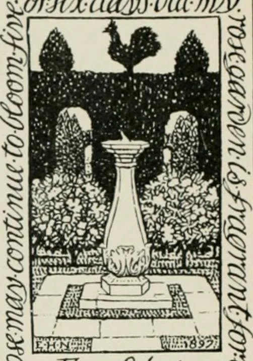 An illustration from Modern book-plates and their designers, 1898, leaf 39