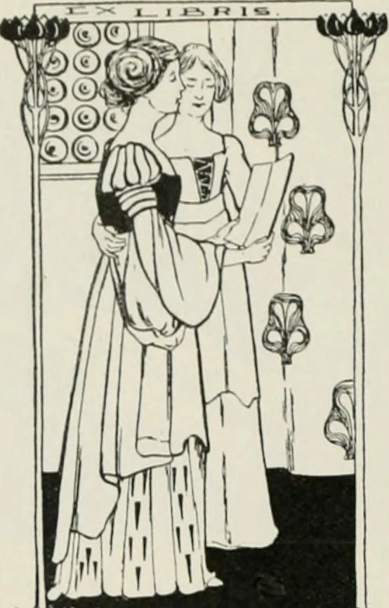 An illustration from Modern book-plates and their designers, 1898, leaf 41
