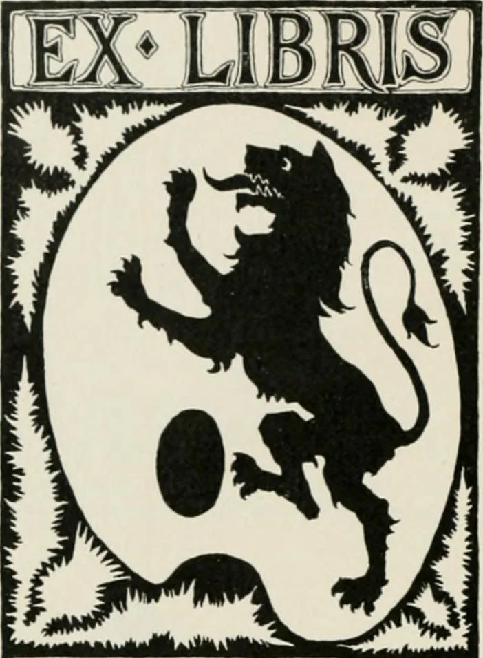 An illustration from Modern book-plates and their designers, 1898, leaf 43