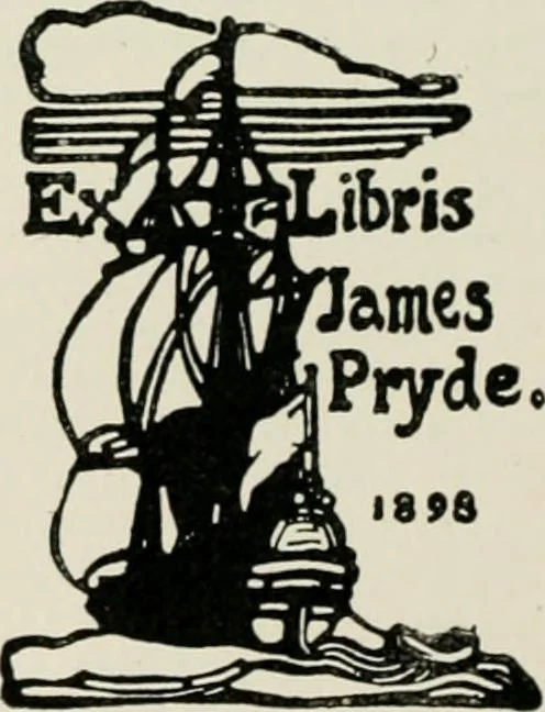 An illustration from Modern book-plates and their designers, 1898, leaf 49