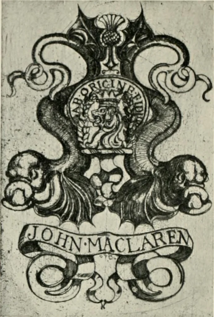 An illustration from Modern book-plates and their designers, 1898, leaf 51