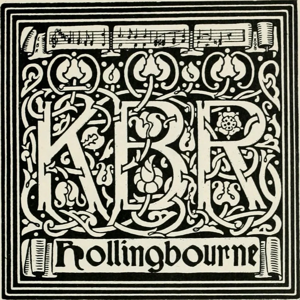 An illustration from Modern book-plates and their designers, 1898, leaf 60