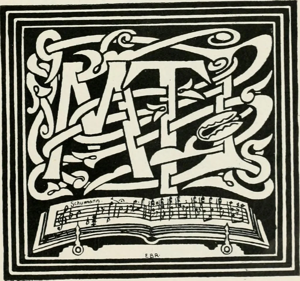 An illustration from Modern book-plates and their designers, 1898, leaf 60