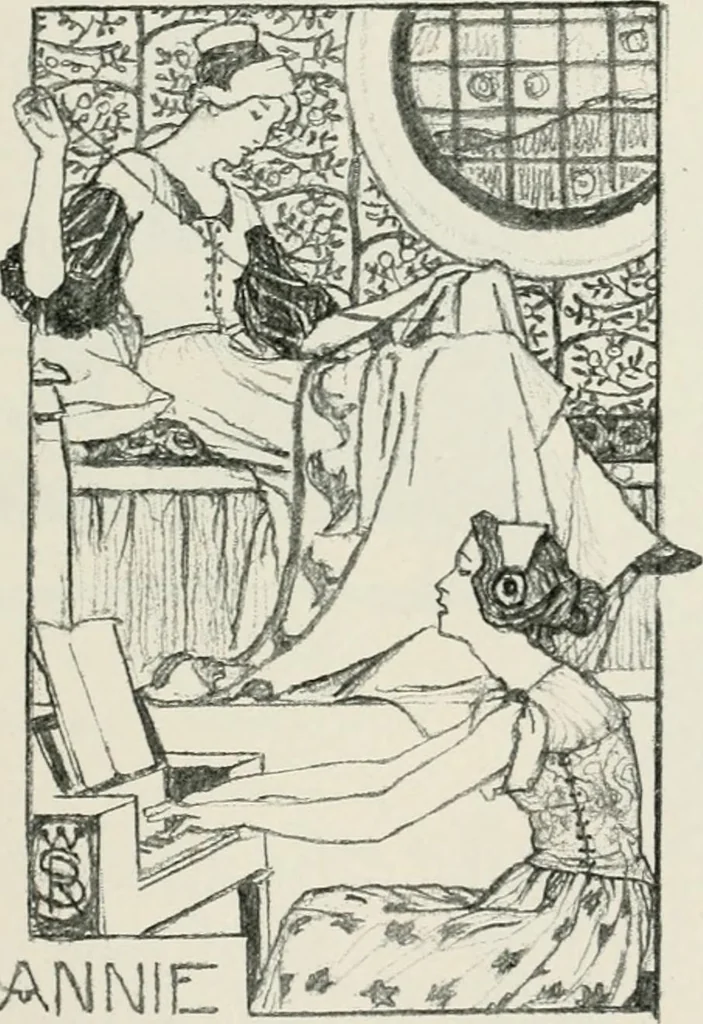 An illustration from Modern book-plates and their designers, 1898, leaf 62