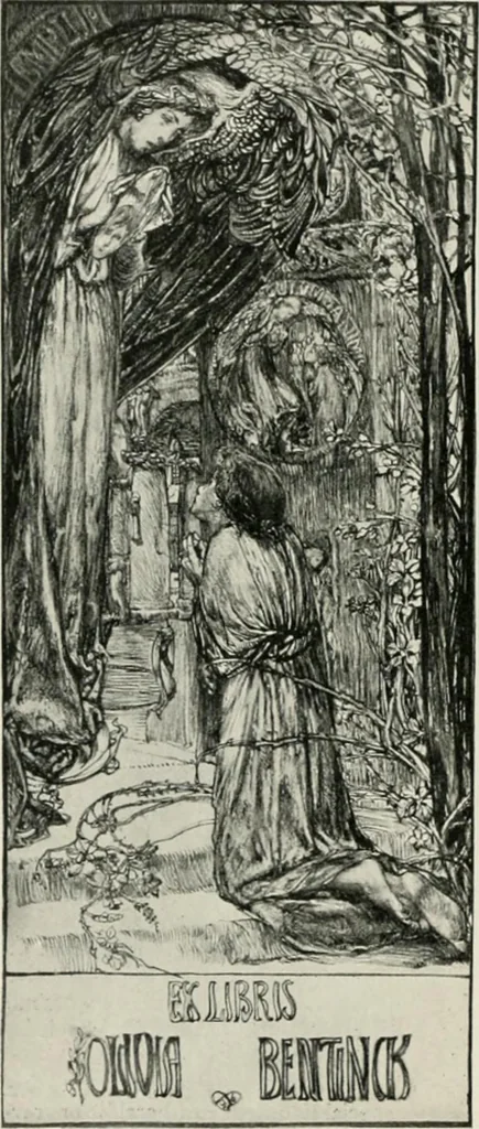 An illustration from Modern book-plates and their designers, 1898, leaf 63