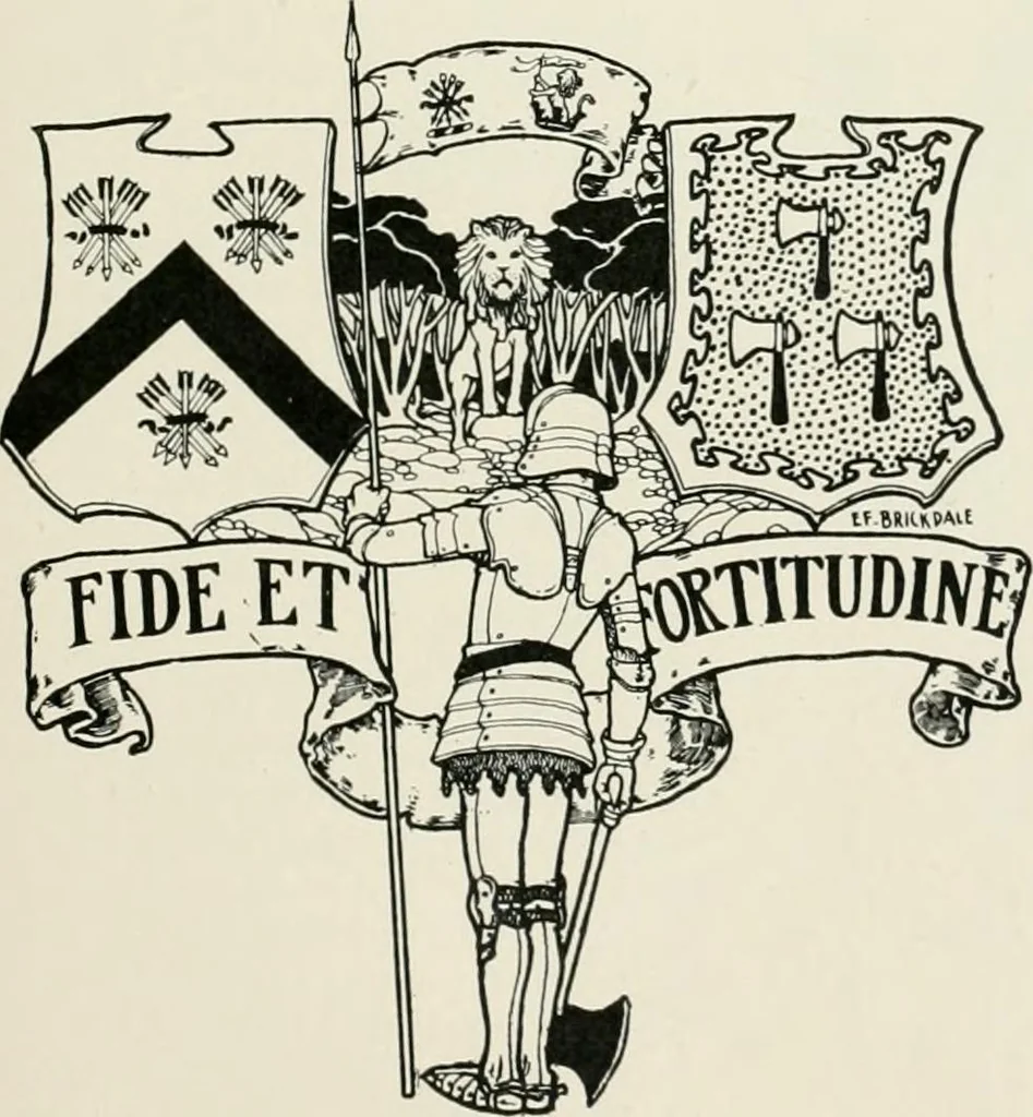 An illustration from Modern book-plates and their designers, 1898, leaf 70