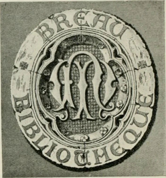 An illustration from Modern book-plates and their designers, 1898, leaf 77
