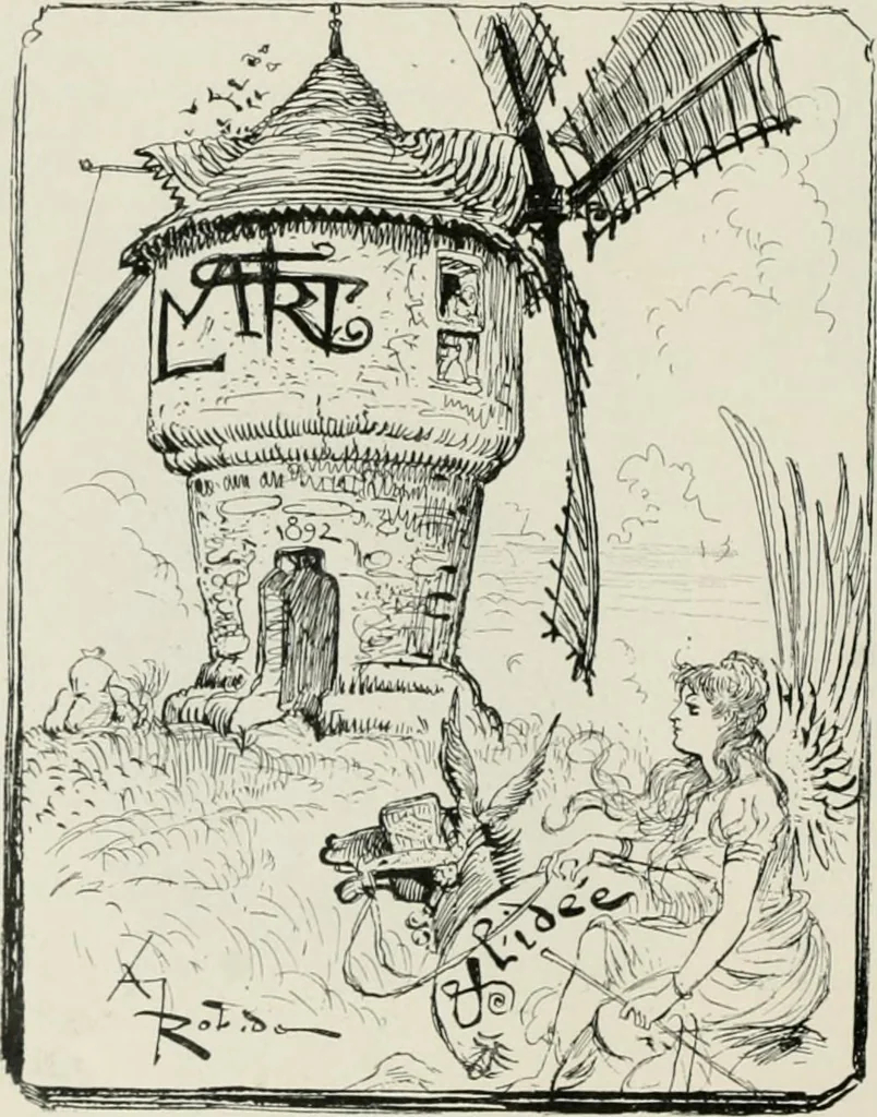An illustration from Modern book-plates and their designers, 1898, leaf 79