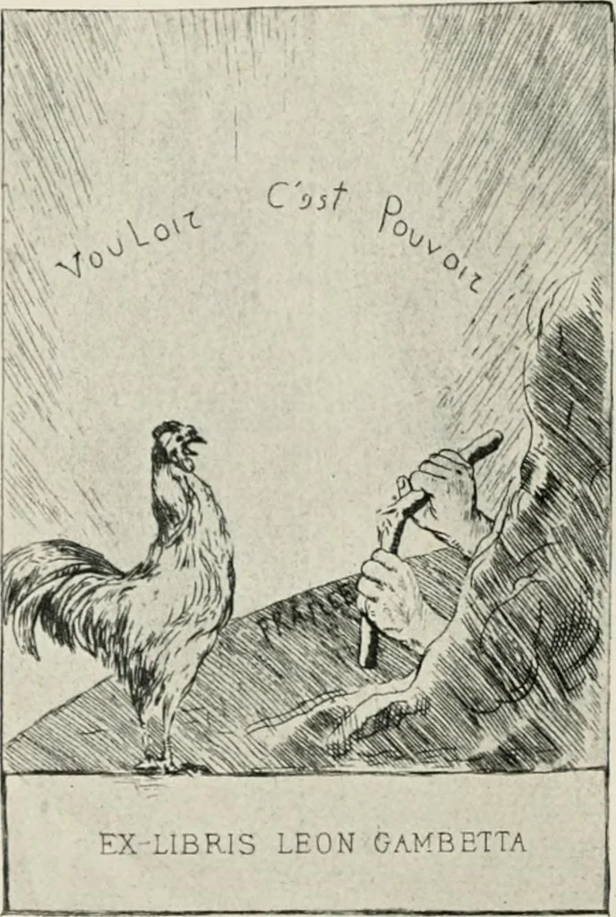 An illustration from Modern book-plates and their designers, 1898, leaf 81