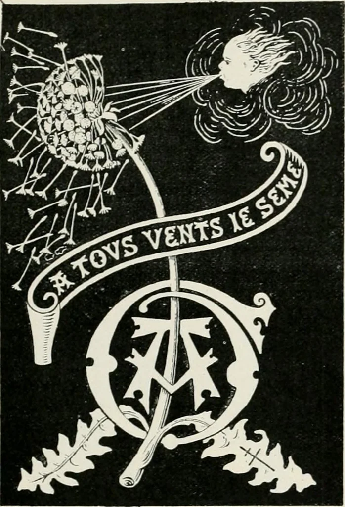 An illustration from Modern book-plates and their designers, 1898, leaf 82