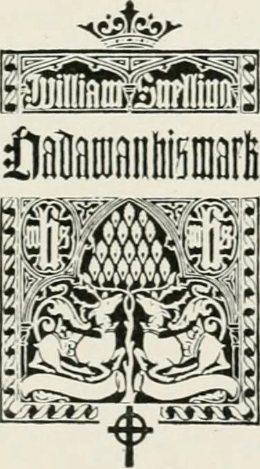 An illustration from Modern book-plates and their designers, 1898, leaf 84