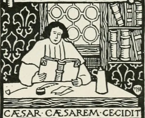 An illustration from Modern book-plates and their designers, 1898, leaf 84