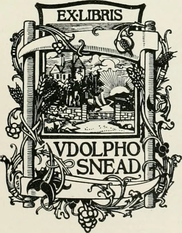 An illustration from Modern book-plates and their designers, 1898, leaf 86