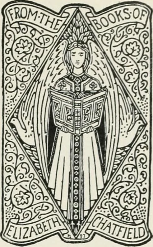 An illustration from Modern book-plates and their designers, 1898, leaf 86