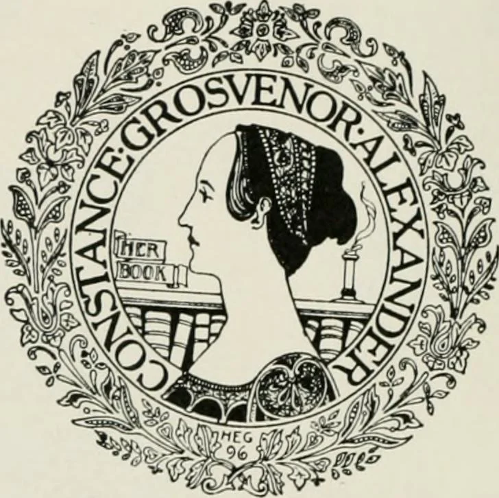 An illustration from Modern book-plates and their designers, 1898, leaf 87