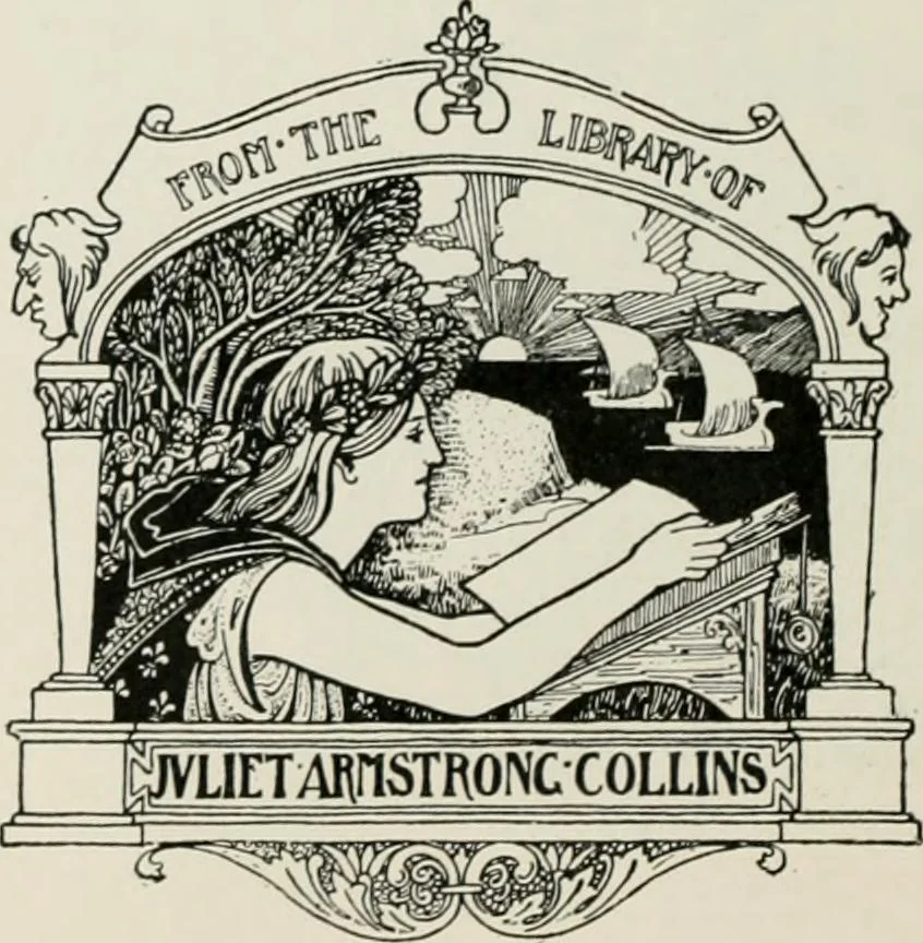 An illustration from Modern book-plates and their designers, 1898, leaf 87
