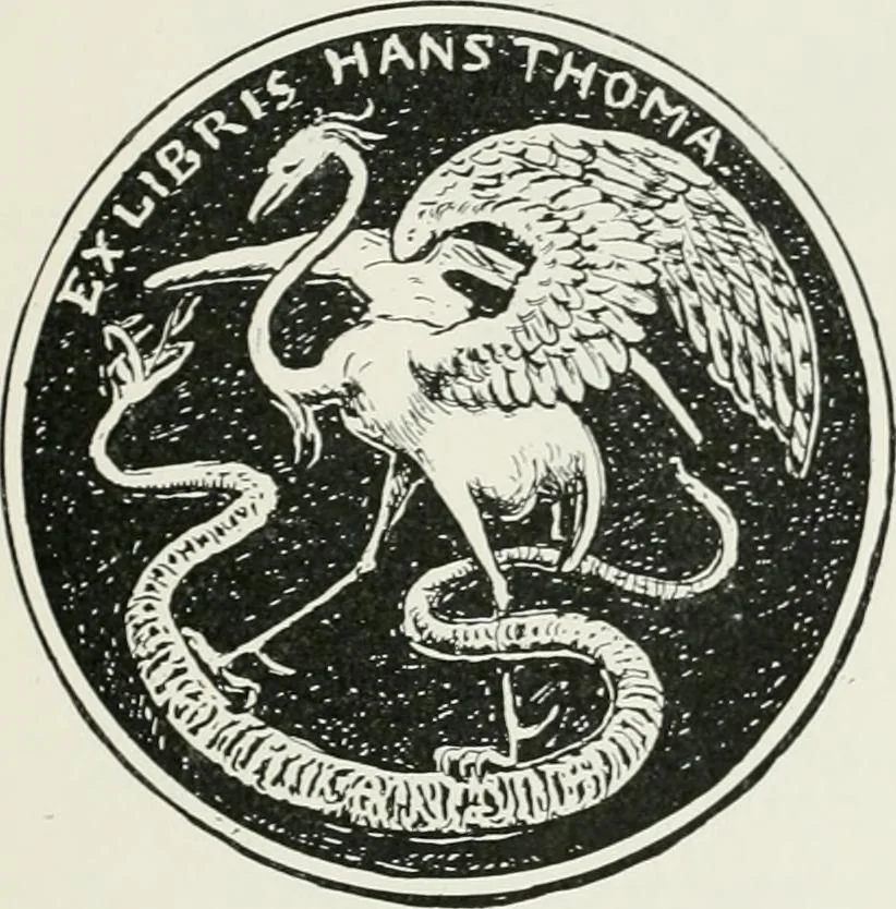 An illustration from Modern book-plates and their designers, 1898, leaf 90