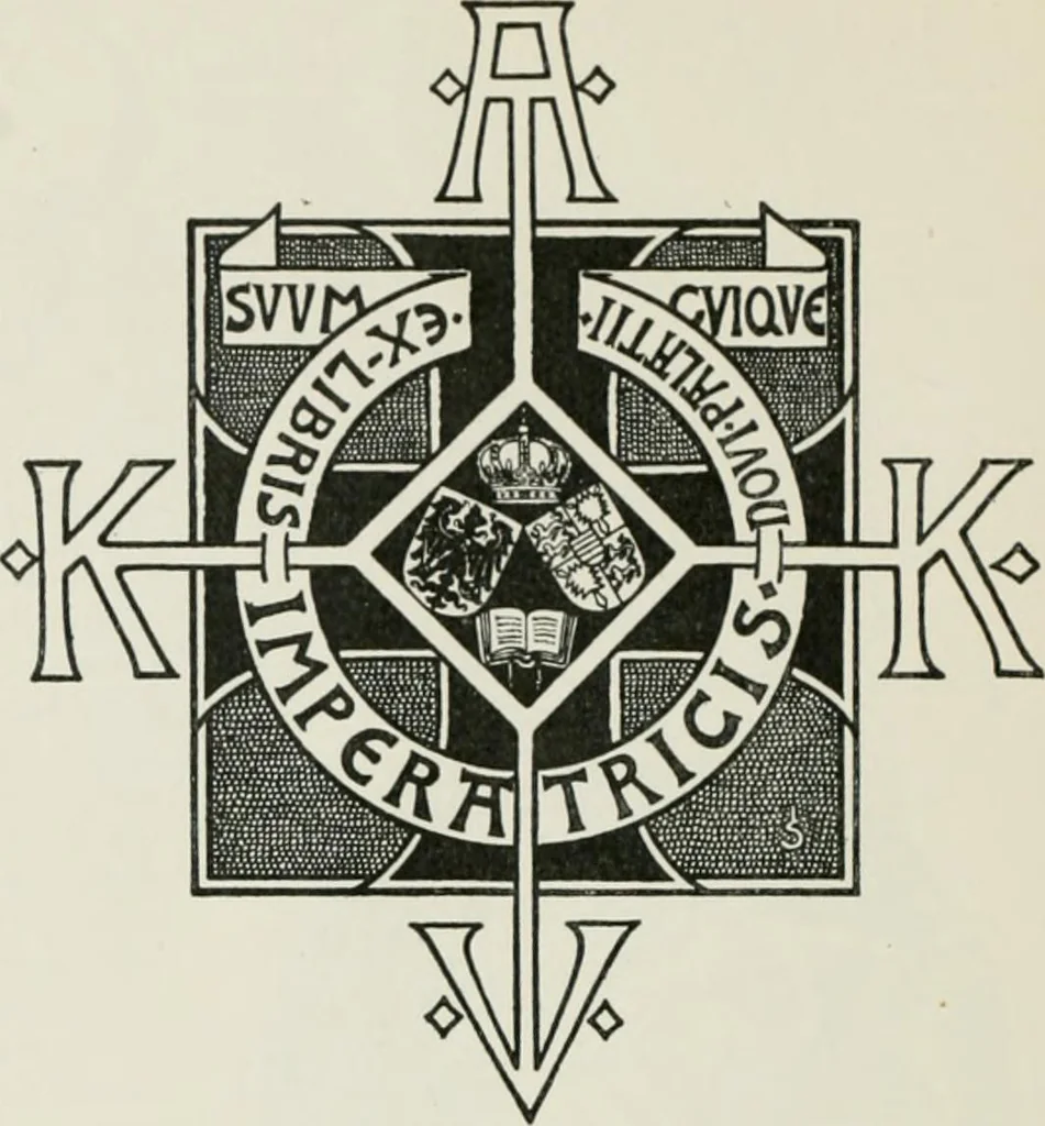 An illustration from Modern book-plates and their designers, 1898, leaf 91