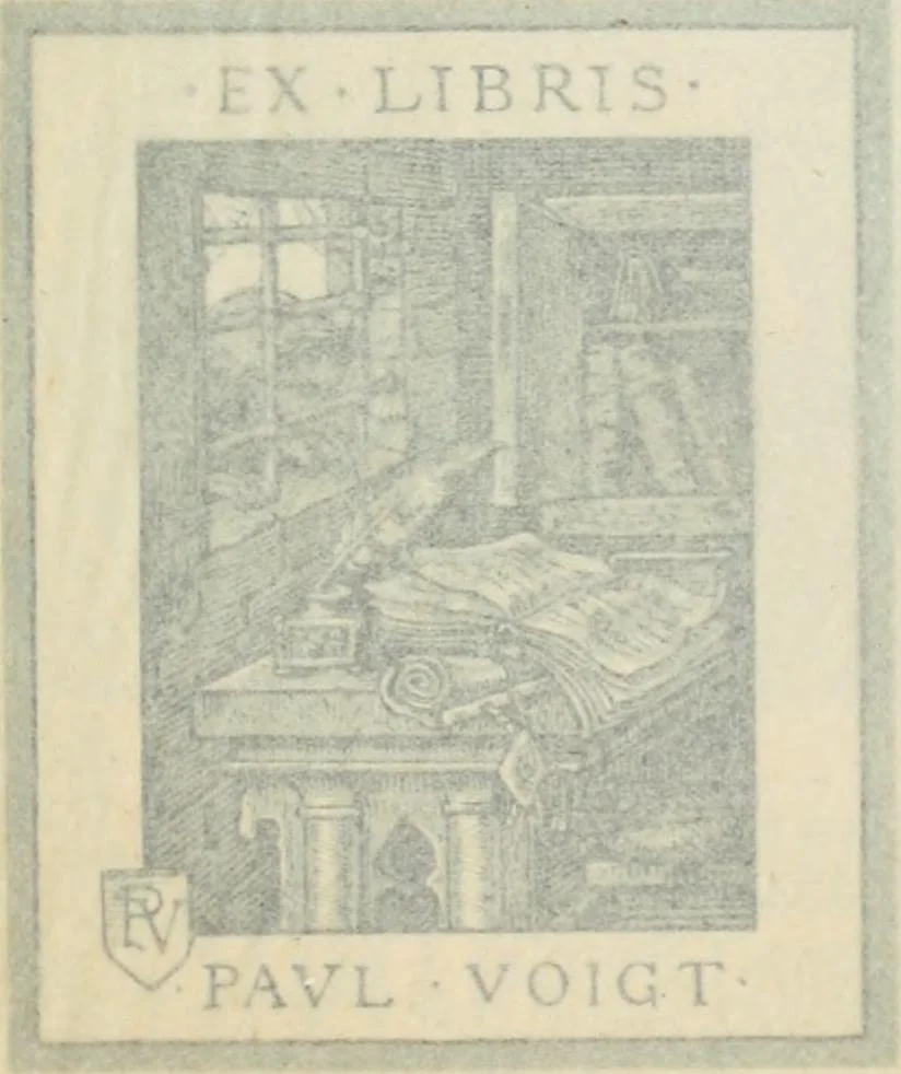 An illustration from Modern book-plates and their designers, 1898, leaf 92