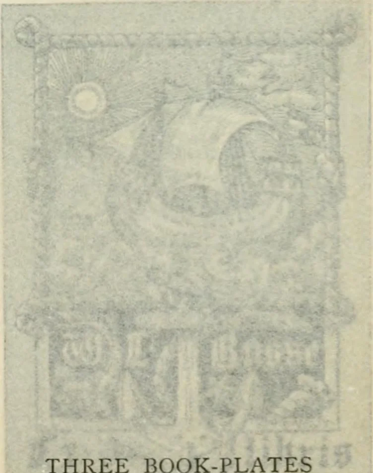 An illustration from Modern book-plates and their designers, 1898, leaf 92