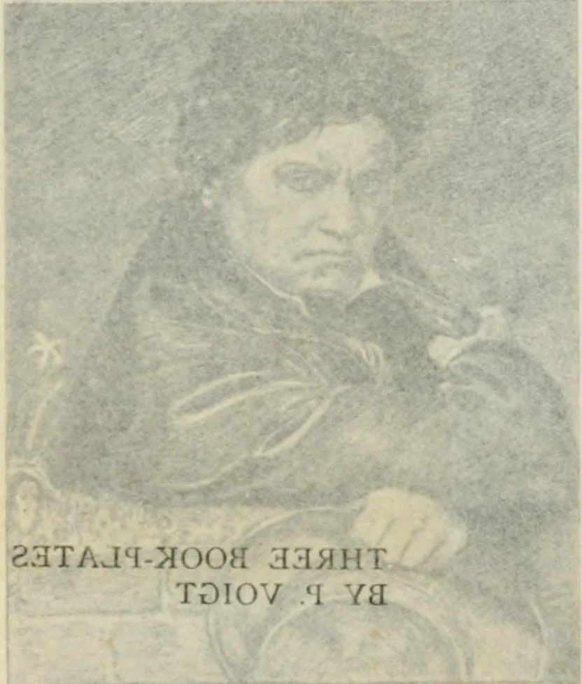 An illustration from Modern book-plates and their designers, 1898, leaf 93