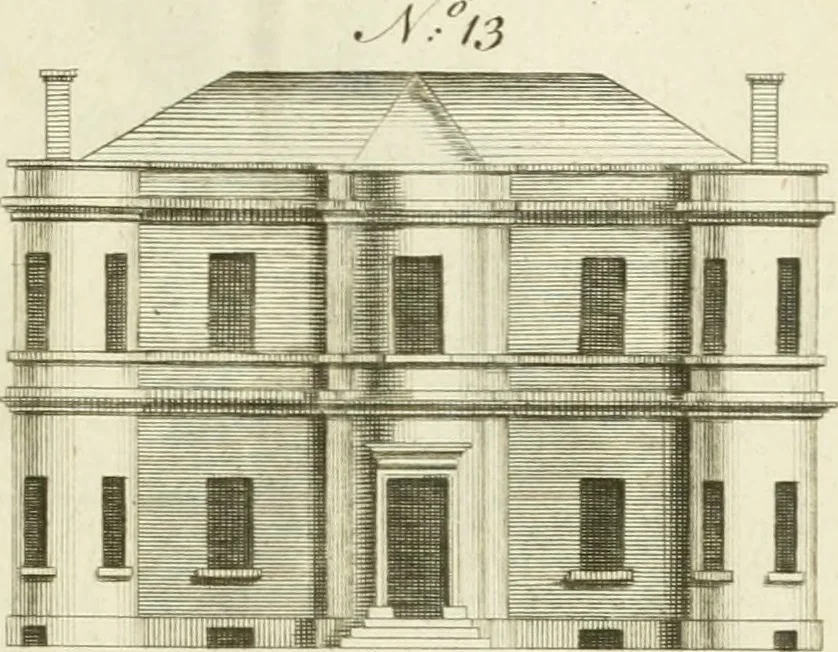 An illustration from The modern builder's assistant, or, A concise epitome of the whole system of architecture : in which the various branches of that excellent study are establish'd on the most familiar principles and rendered adequate to every capacity ..., 1757, leaf 106