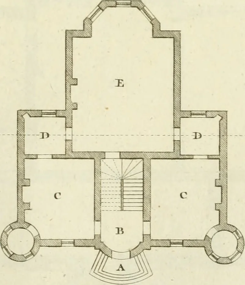 An illustration from The modern builder's assistant, or, A concise epitome of the whole system of architecture : in which the various branches of that excellent study are establish'd on the most familiar principles and rendered adequate to every capacity ..., 1757, leaf 106