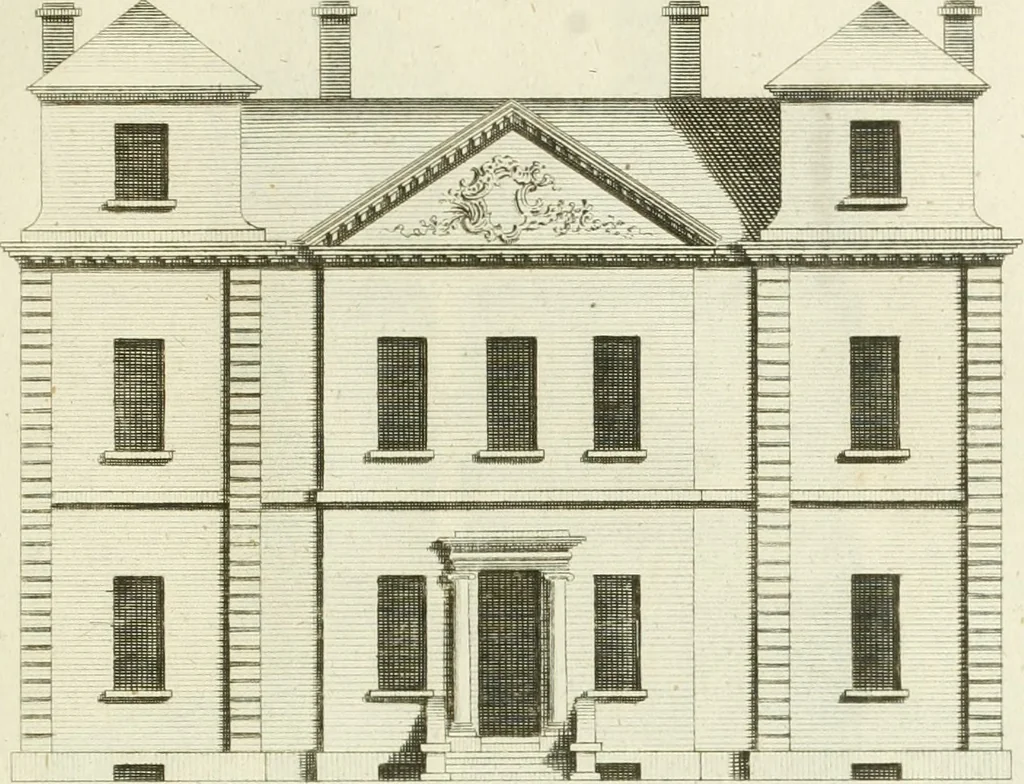 An illustration from The modern builder's assistant, or, A concise epitome of the whole system of architecture : in which the various branches of that excellent study are establish'd on the most familiar principles and rendered adequate to every capacity ..., 1757, leaf 108
