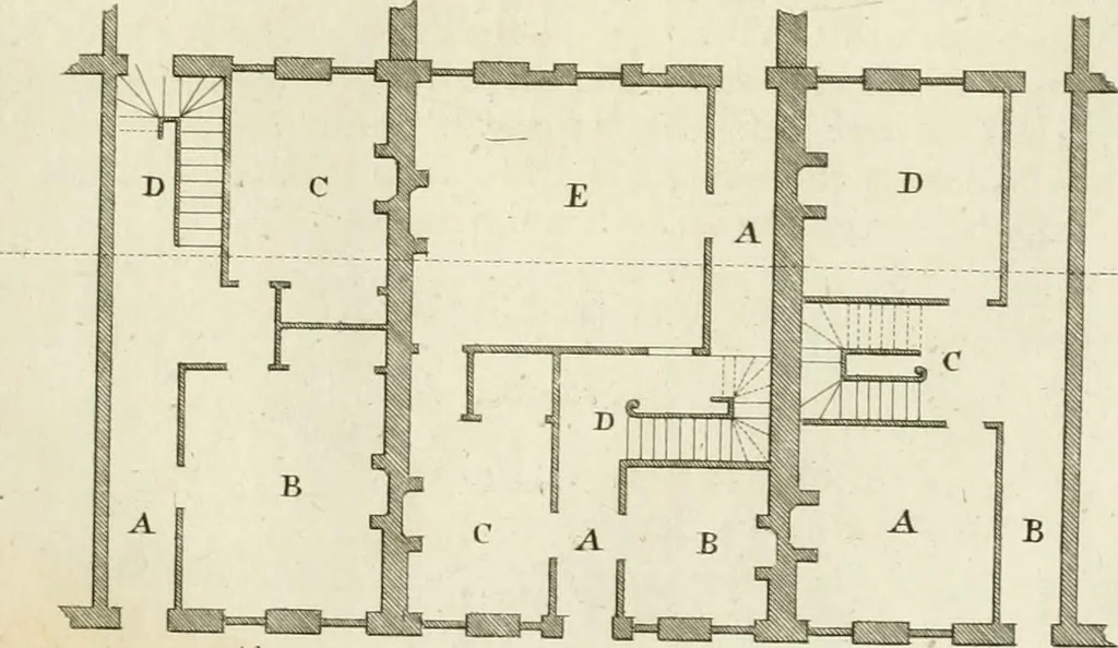 An illustration from The modern builder's assistant, or, A concise epitome of the whole system of architecture : in which the various branches of that excellent study are establish'd on the most familiar principles and rendered adequate to every capacity ..., 1757, leaf 130