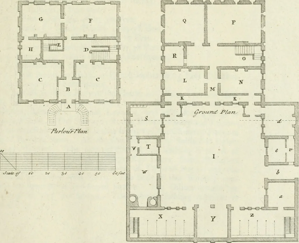 An illustration from The modern builder's assistant, or, A concise epitome of the whole system of architecture : in which the various branches of that excellent study are establish'd on the most familiar principles and rendered adequate to every capacity ..., 1757, leaf 144
