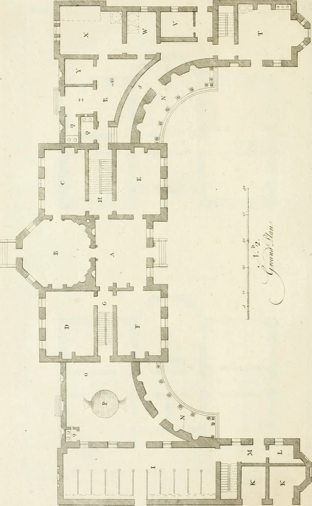 An illustration from The modern builder's assistant, or, A concise epitome of the whole system of architecture : in which the various branches of that excellent study are establish'd on the most familiar principles and rendered adequate to every capacity ..., 1757, leaf 159