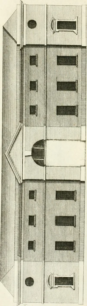An illustration from The modern builder's assistant, or, A concise epitome of the whole system of architecture : in which the various branches of that excellent study are establish'd on the most familiar principles and rendered adequate to every capacity ..., 1757, leaf 181