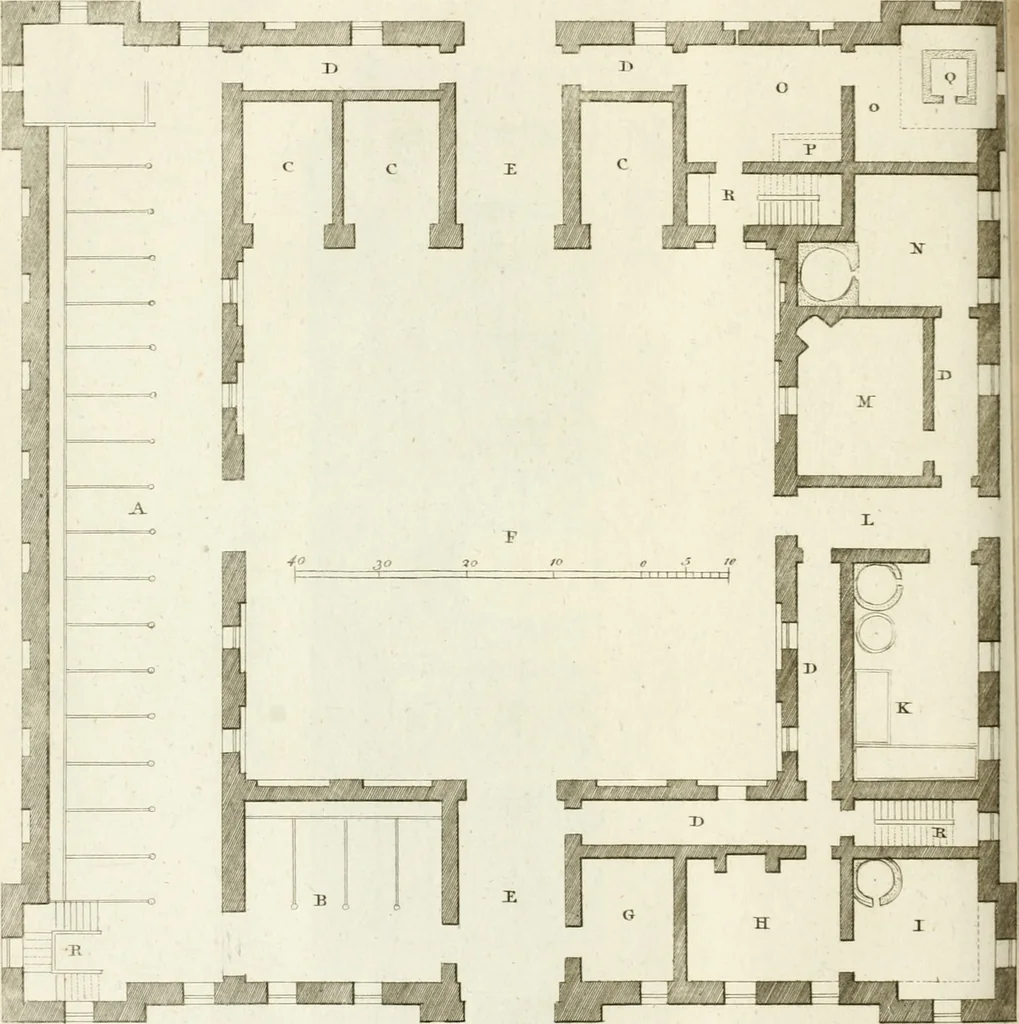 An illustration from The modern builder's assistant, or, A concise epitome of the whole system of architecture : in which the various branches of that excellent study are establish'd on the most familiar principles and rendered adequate to every capacity ..., 1757, leaf 183