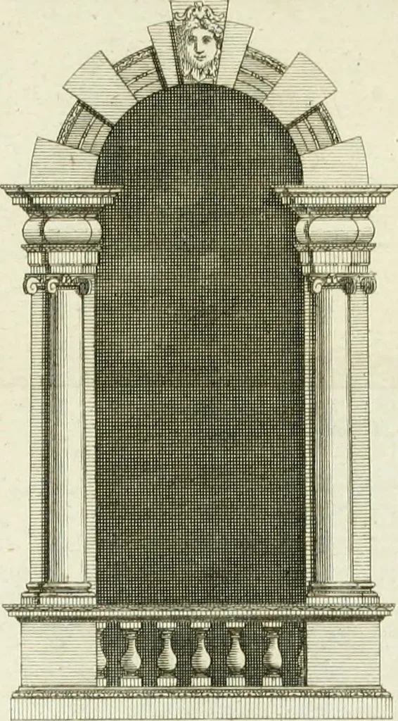 An illustration from The modern builder's assistant, or, A concise epitome of the whole system of architecture : in which the various branches of that excellent study are establish'd on the most familiar principles and rendered adequate to every capacity ..., 1757, leaf 198