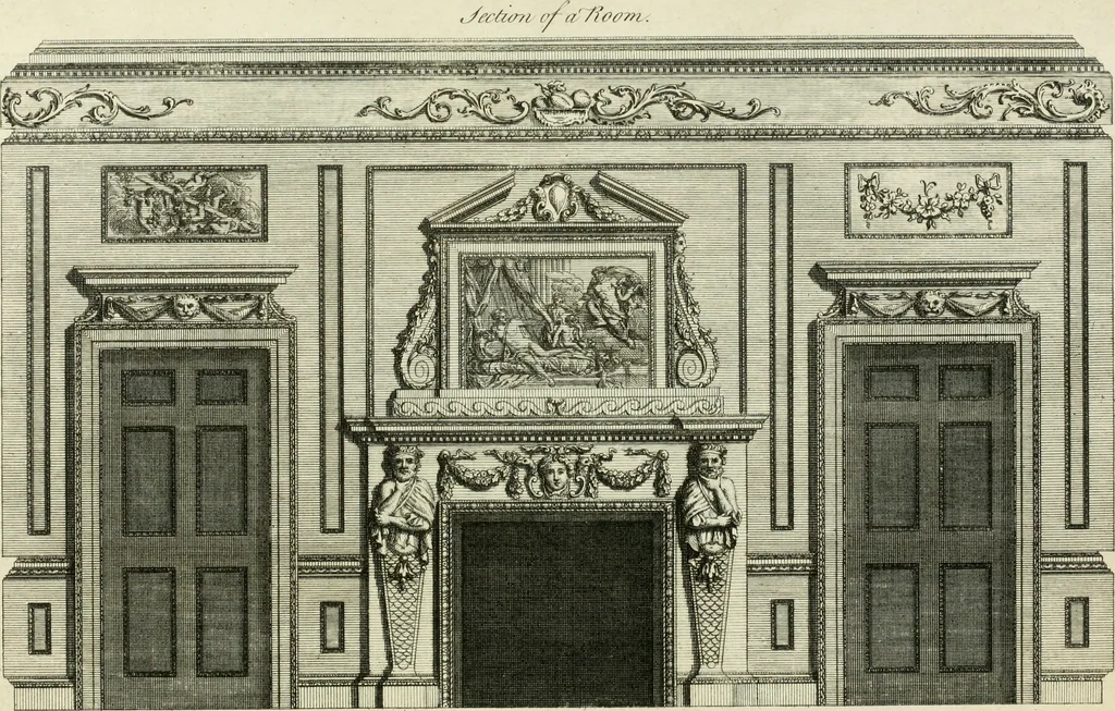 An illustration from The modern builder's assistant, or, A concise epitome of the whole system of architecture : in which the various branches of that excellent study are establish'd on the most familiar principles and rendered adequate to every capacity ..., 1757, leaf 206