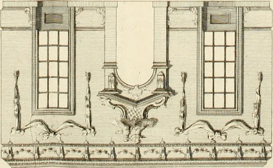 An illustration from The modern builder's assistant, or, A concise epitome of the whole system of architecture : in which the various branches of that excellent study are establish'd on the most familiar principles and rendered adequate to every capacity ..., 1757, leaf 209