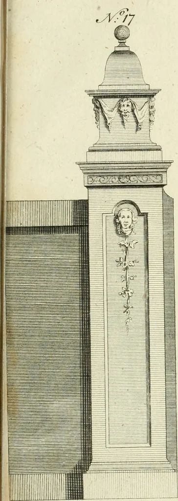 An illustration from The modern builder's assistant, or, A concise epitome of the whole system of architecture : in which the various branches of that excellent study are establish'd on the most familiar principles and rendered adequate to every capacity ..., 1757, leaf 228
