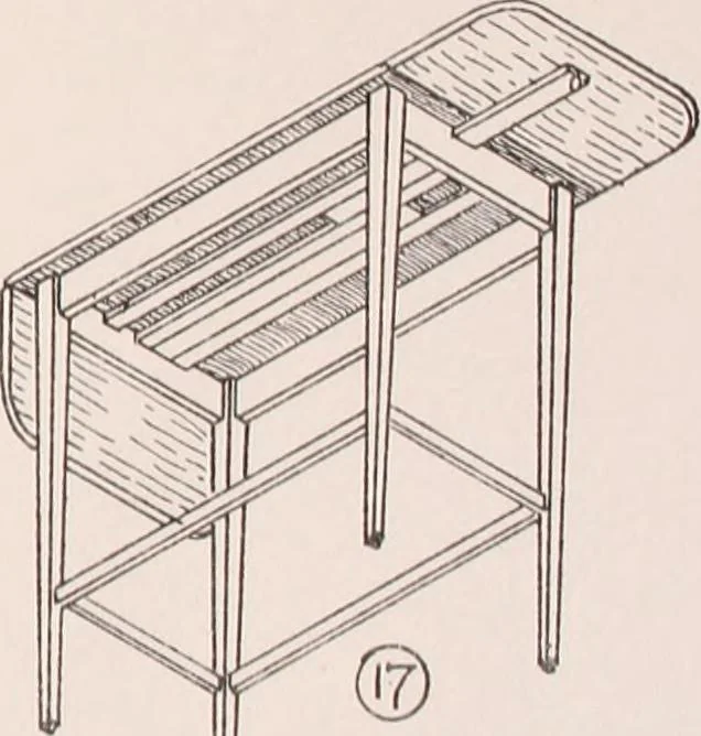 An illustration from Modern cabinet work, furniture & fitments; an account of the theory & practice in the production of all kinds of cabinet work & furniture with chapters on the growth and progress of design and construction; illustrated by over 1000 practical workshop drawings, photographs & original designs, 1922, leaf 109