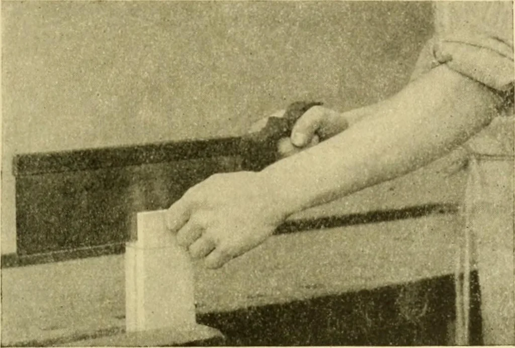 An illustration from Modern cabinet work, furniture & fitments; an account of the theory & practice in the production of all kinds of cabinet work & furniture with chapters on the growth and progress of design and construction; illustrated by over 1000 practical workshop drawings, photographs & original designs, 1922, leaf 116