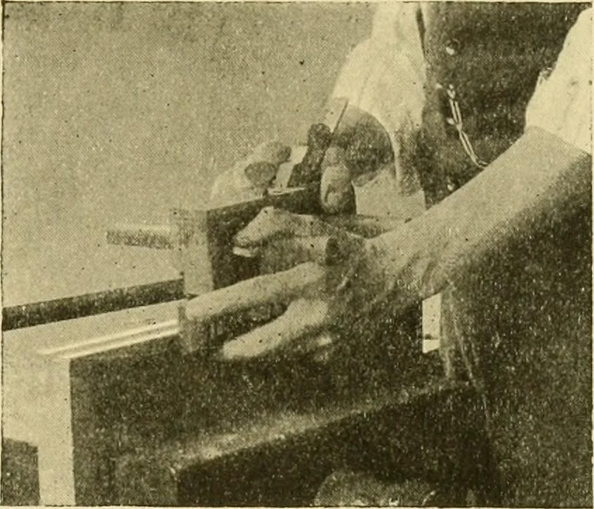 An illustration from Modern cabinet work, furniture & fitments; an account of the theory & practice in the production of all kinds of cabinet work & furniture with chapters on the growth and progress of design and construction; illustrated by over 1000 practical workshop drawings, photographs & original designs, 1922, leaf 122